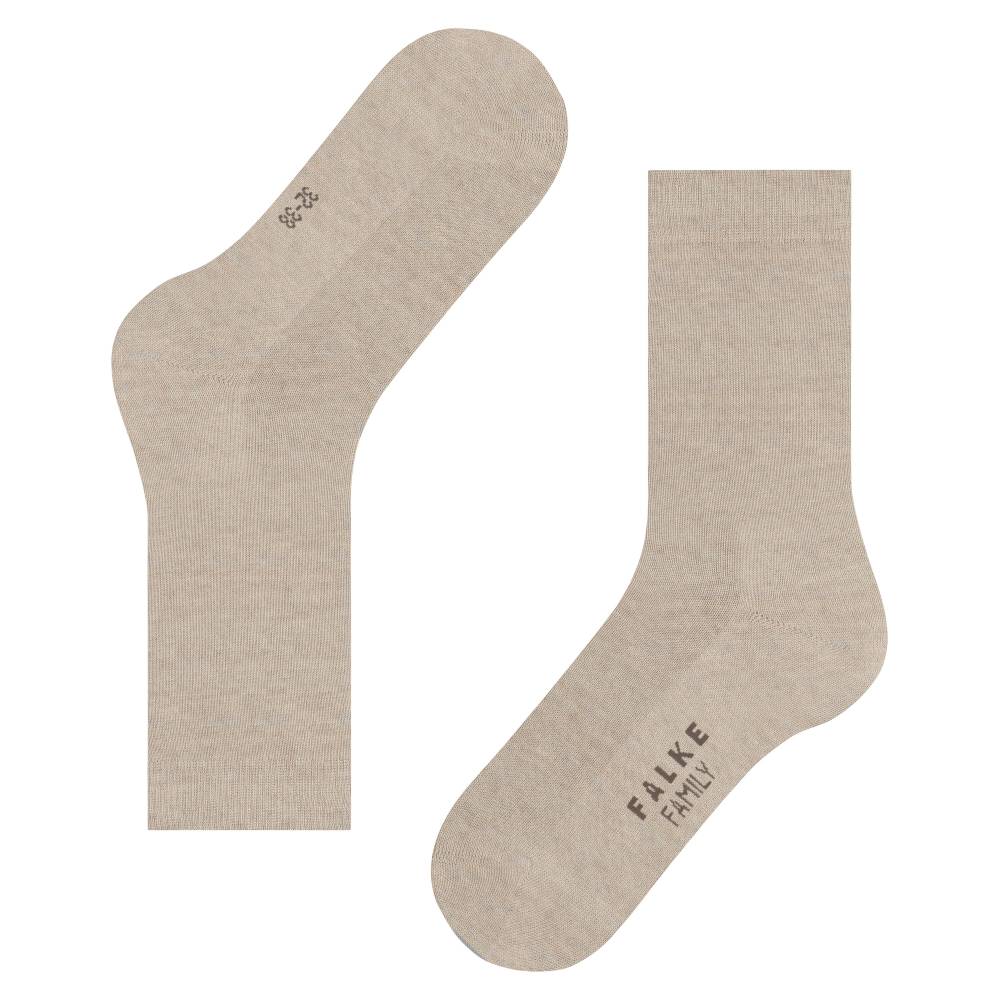 Falke Family Strømper Dame Bomull Beige Melange 1-pk