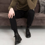 Falke Airport Knee-high Knestrømper Merinoull Herre Svart
