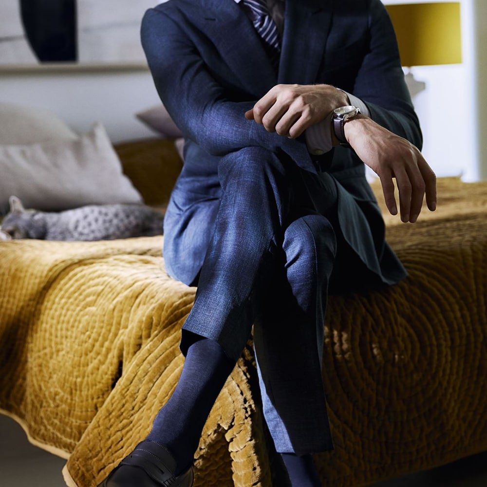 Produktbild 2 - Falke Airport Men Socks Merinoull Dark Navy