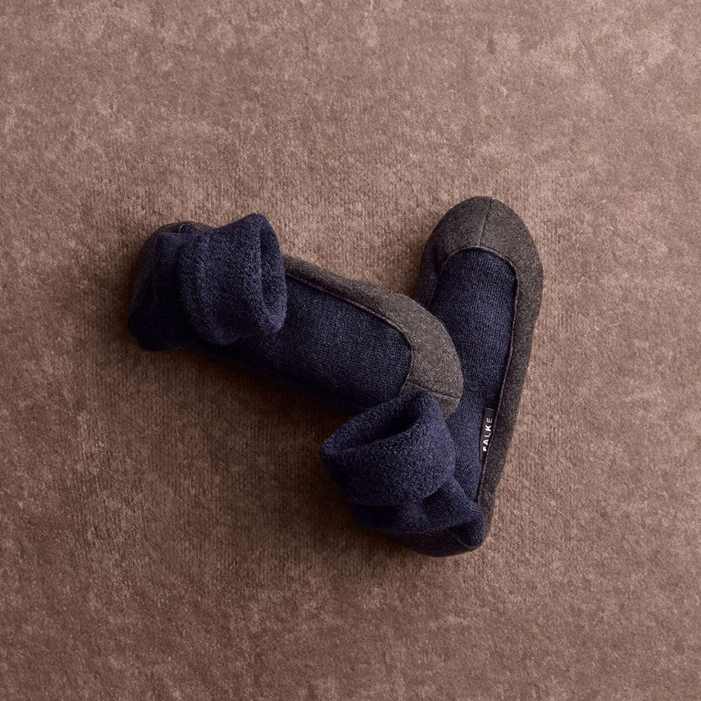 Falke Cosyshoe Slippers Herre Ull Mørkblå