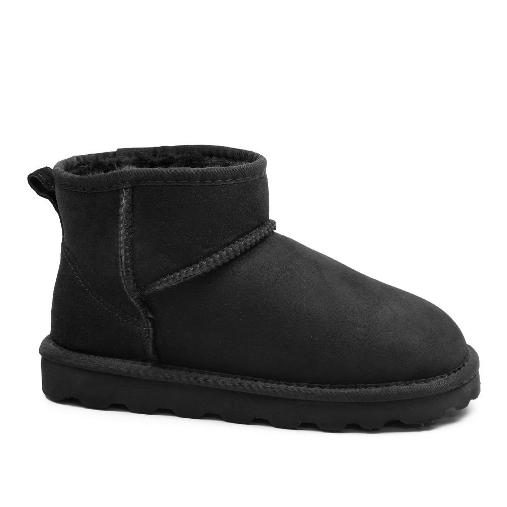Fårskinnsboots Black Rugged Gear