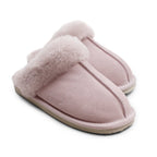 Minfot Saueskinnstøfler Slip-on Duved med såle Rose