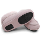 Minfot Saueskinnstøfler Hemse med såle Lys rosa