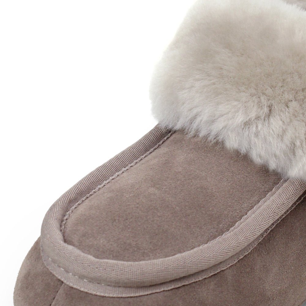 Produktbild 7 - Minfot Fårskinnstofflor Hemse med sula Taupe