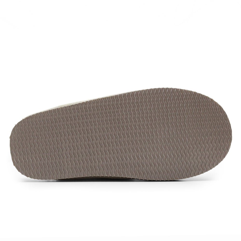Minfot Saueskinnstøfler Slip-on Duved med såle Sand