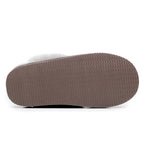 Minfot Saueskinnstøfler Slip-on Duved med såle Stone