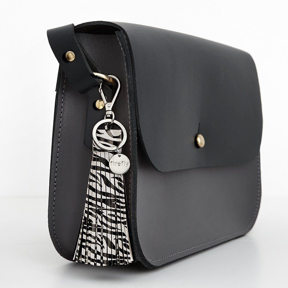 Firefly Refleks Soft Tassel Reflector Zebra Print