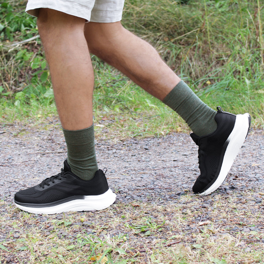 Minfot All Day Merinoullstrømper Forest 3-pk