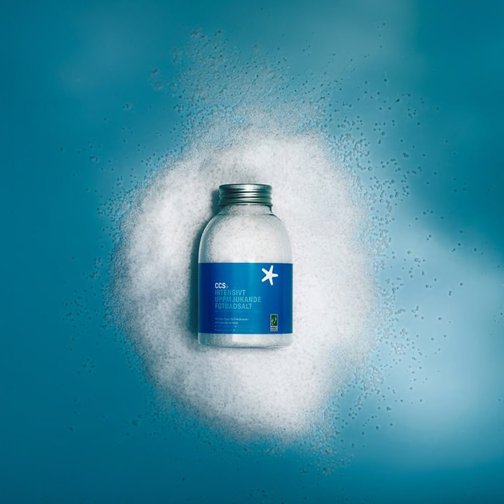 CCS Fotbadsalt Oparfymert og Fuktgivende
