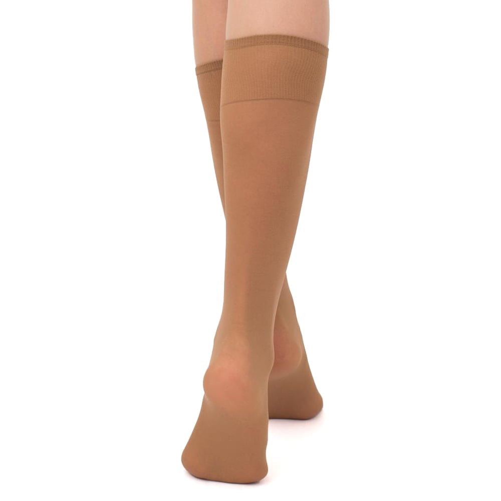 Giulia Marea Nylonstrømper Knæ 40 den 2-pk Caramel