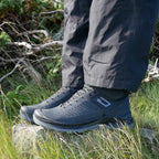 Minfot Granit Mid Støvler Unisex Vannavvisende TEX Nubuck Svart