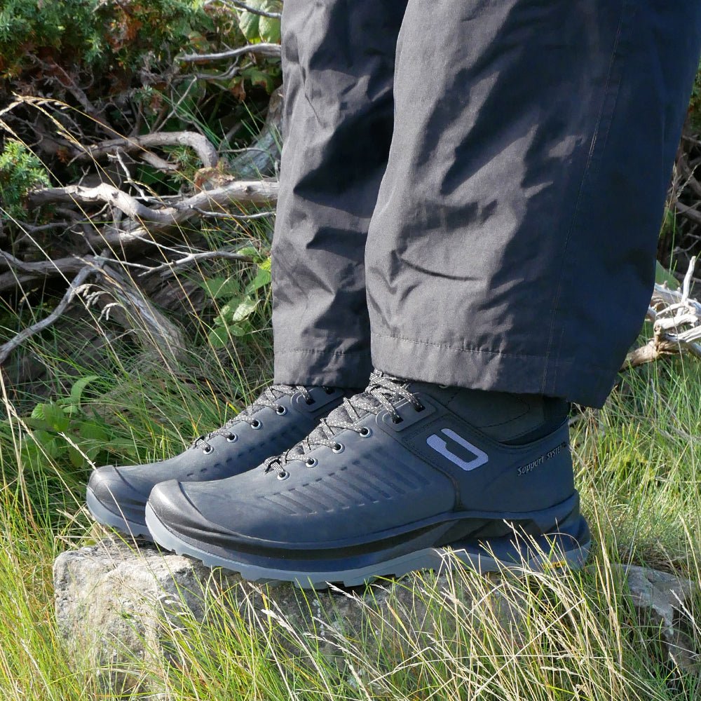 Minfot Granit Mid Støvler Unisex Vannavvisende TEX Nubuck Svart