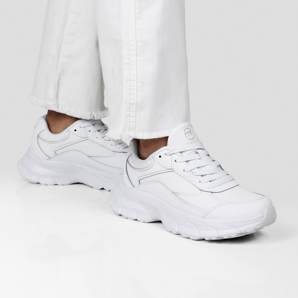 Minfot Joy Sneaker Dame Skinn Hvit