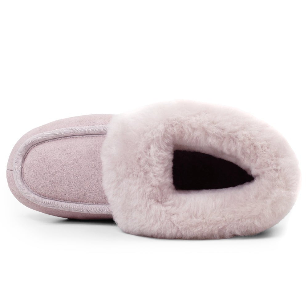 Produktbild 6 - Minfot Fårskinnstofflor Hemse med sula Rose