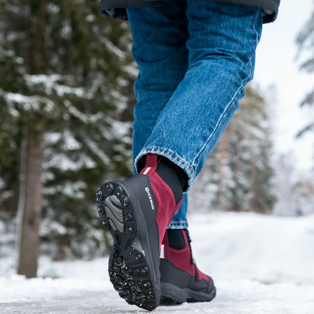 Icebug Metro2 Semsket skinn W BUGrip Mulberry