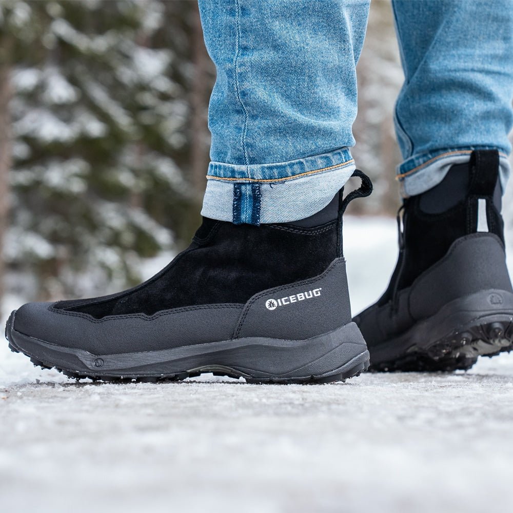 Icebug Metro2 Semsket skinn BUGrip Herre Black