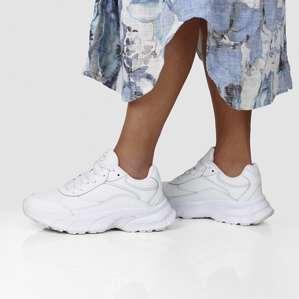 Minfot Joy Sneaker Dame Skinn Hvit