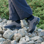 Minfot Step Mid Støvler Unisex Vannavvisende TEX Semsket skinn Stone