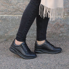 Minfot Lexi Sneakers Dame Vannavvisende TEX Skinn Svart