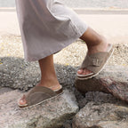 Minfot Li Sandaler Dame Semsket Hallux Valgus Primo Soft Stone