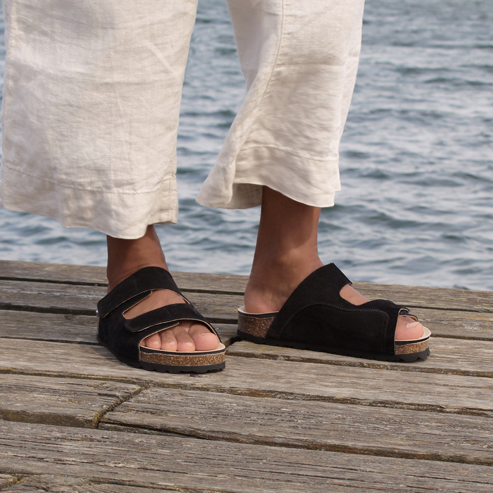 Minfot Hallux Valgus Sandaler Primo Soft Svart