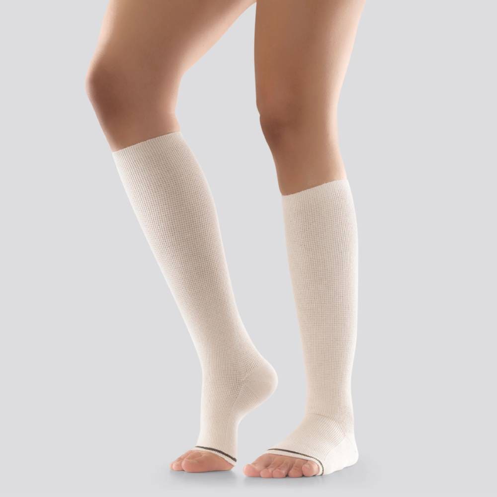 Mabs Støttestrømper Care Natur Åpen Tå