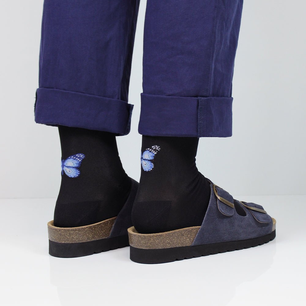 Produktbild 11 - Minfot Sandaler Moa Semsket skinn Navy