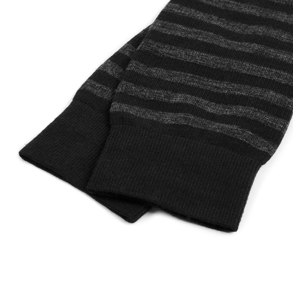 Minfot Støttestrømper Merinoull Stripet Svart Grå Navy 1-pk