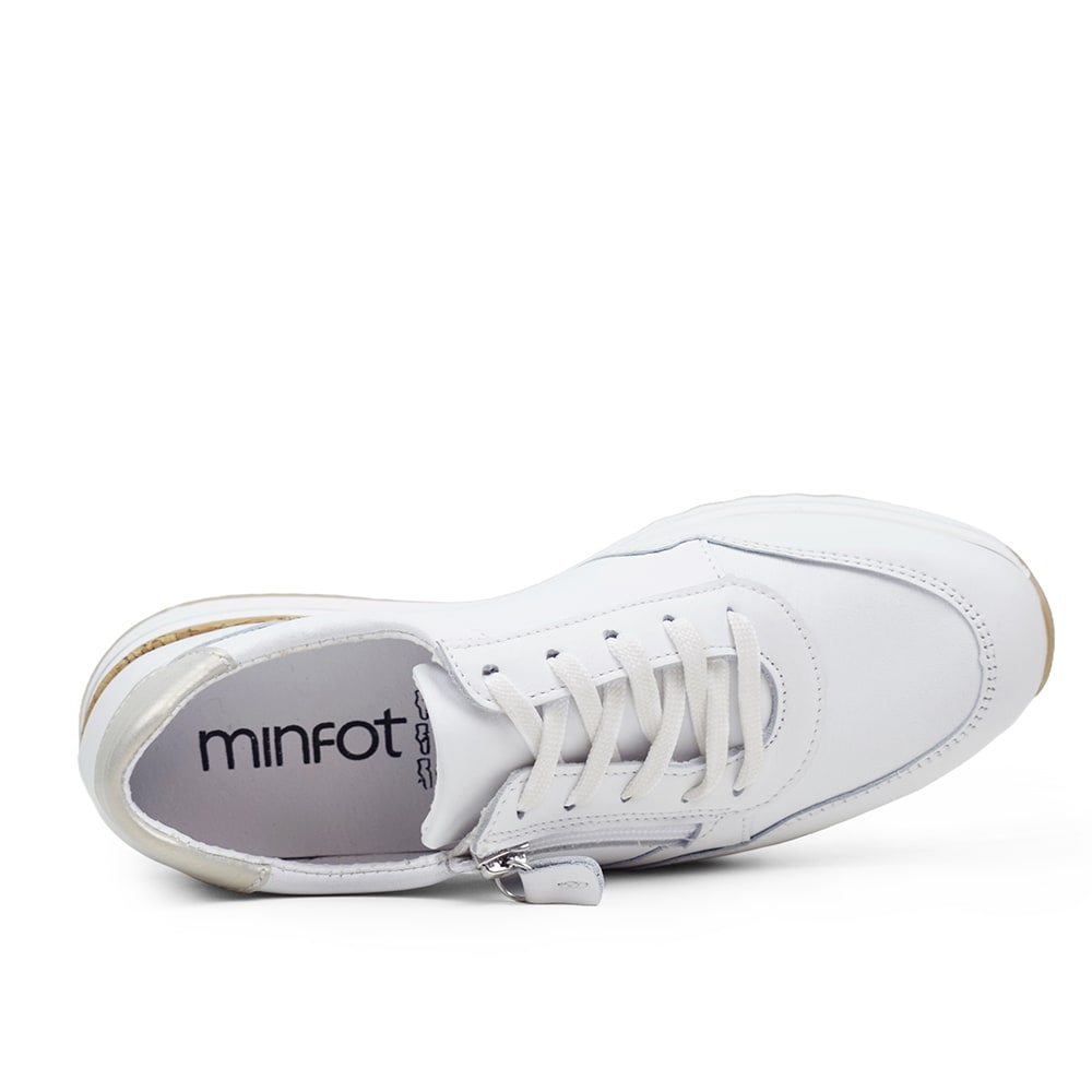 Produktbild 5 - Minfot Alley Sneaker Stretch med glidelås, hvit