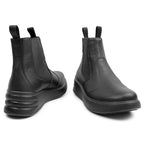 Minfot Ami Chelsea Boots Dame Vannavvisende TEX Skinn Svart