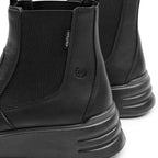 Minfot Ami Chelsea Boots Dame Vannavvisende TEX Skinn Svart