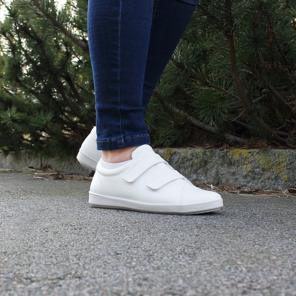 Produktbild 12 - Minfot Aveny Skinn Sneaker med Kardborreband Vit