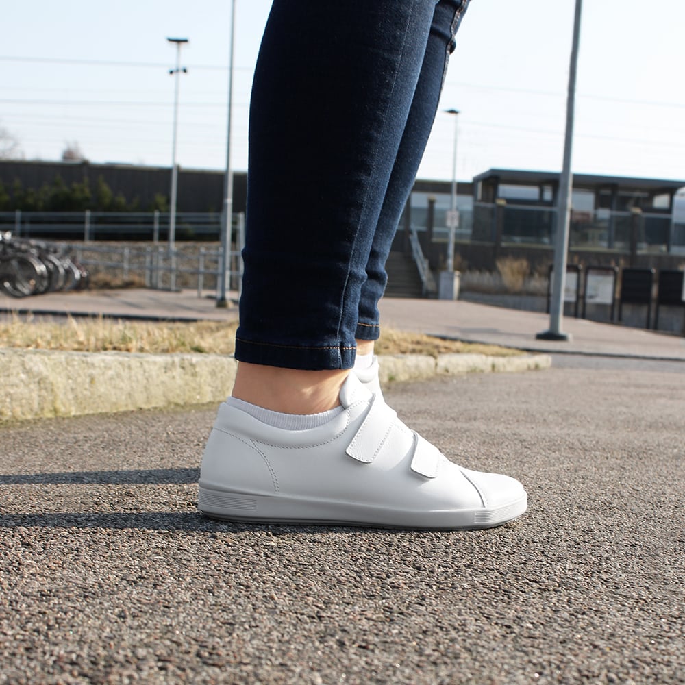 Produktbild 14 - Minfot Aveny Skinn Sneaker med Kardborreband Vit