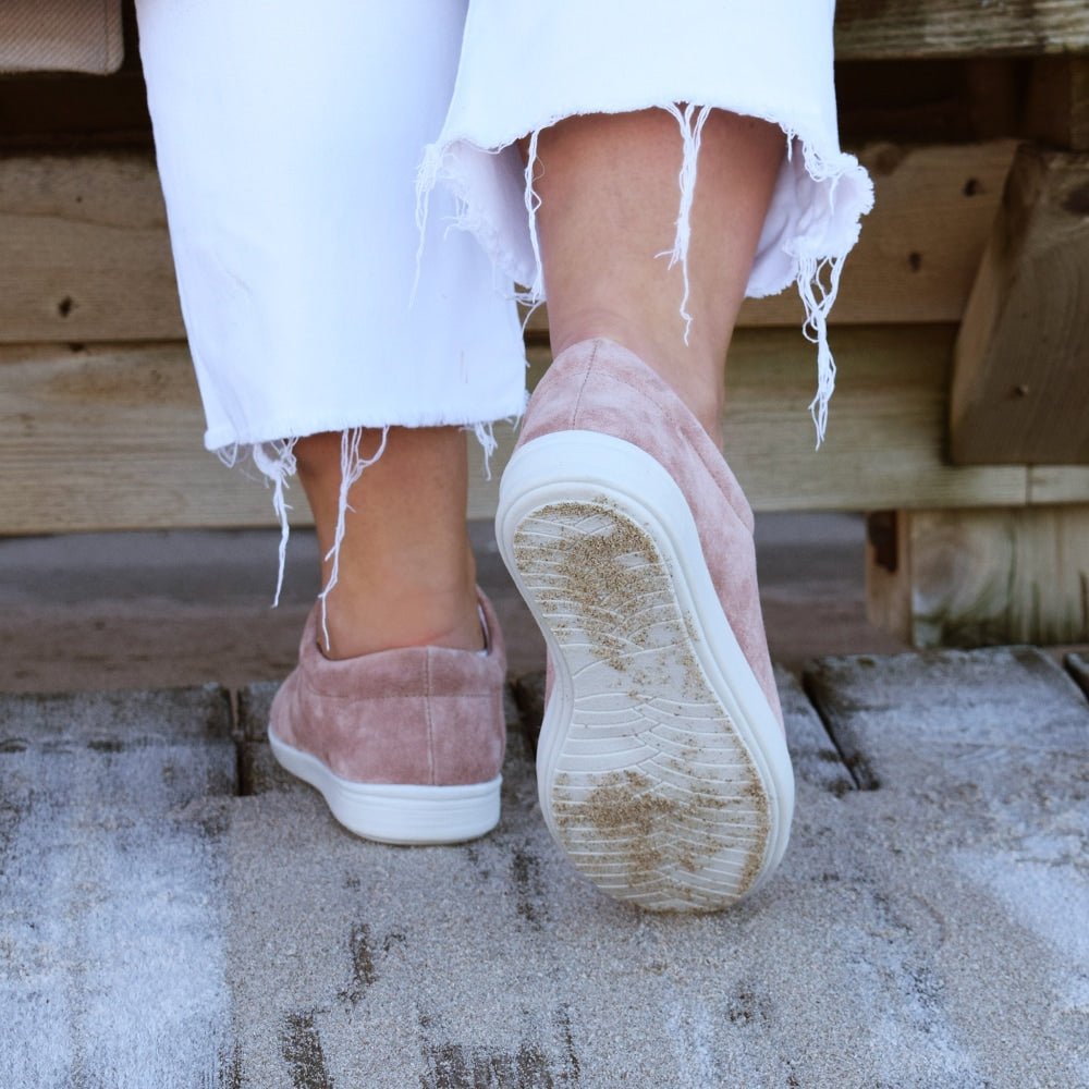 Minfot Aveny Sneaker Semsket skinn Rosa