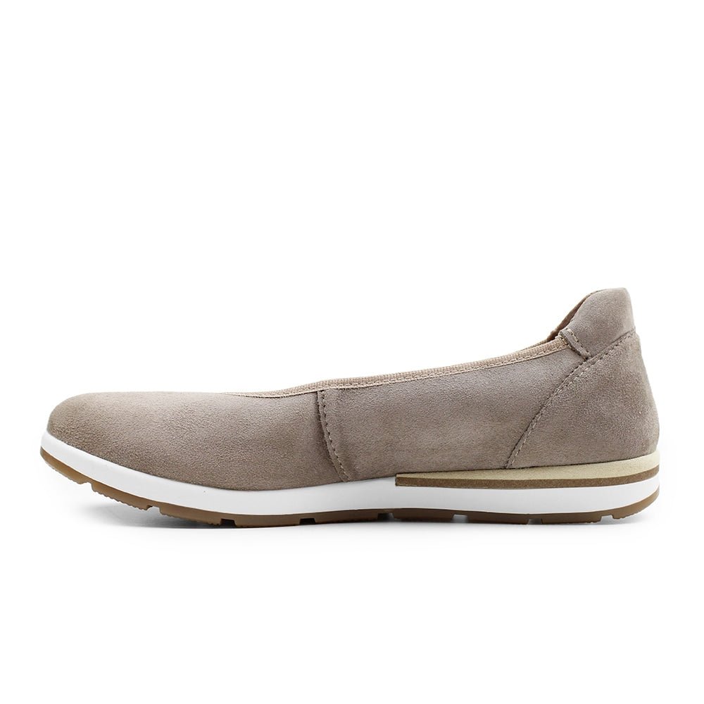 Produktbild 4 - Minfot Ballerinaskor Joyce Stretch Nubuck Stone