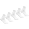 Minfot Bambusstrømper Quarter Hvit 5-pk