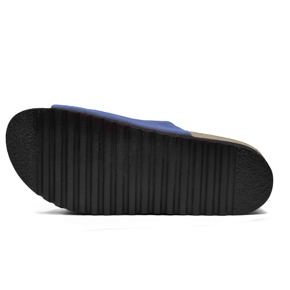 Minfot Sandaler Myk Bio Moa Semsket skinn Blå