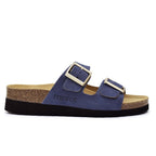 Minfot Sandaler Myk Bio Moa Semsket skinn Blå