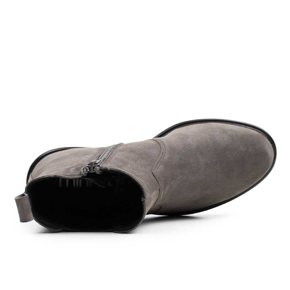 Minfot Bou Chelsea Boots Dame Stretch Nubuck Stone Leopard