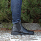 Minfot Bou Chelsea boots med zip Stretch Skinn Svart