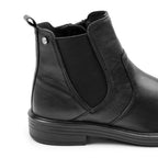 Minfot Bou Chelsea boots med zip Stretch Skinn Svart