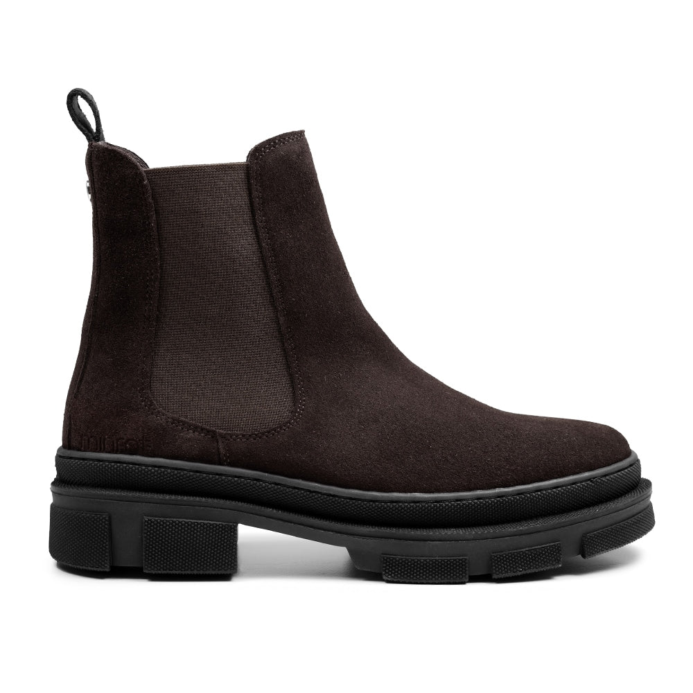 Minfot Chelsea boots Oslo Semsket skinn Mørkebrun