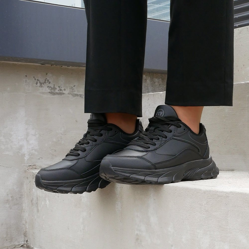 Minfot Joy Sneakers Dame Skinn Svart