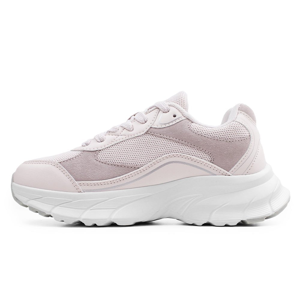 Minfot Joy Sneakers Dame Mesh Semsket skinn Rosa