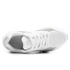 Minfot Joy Sneakers Dame Mesh Semsket skinn Hvit