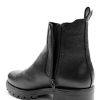 Minfot Cityspike Chelsea Piggsko Zip Skinn Svart