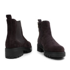 Minfot Cityspike Chelsea Piggsko Zip Semsket skinn Brun
