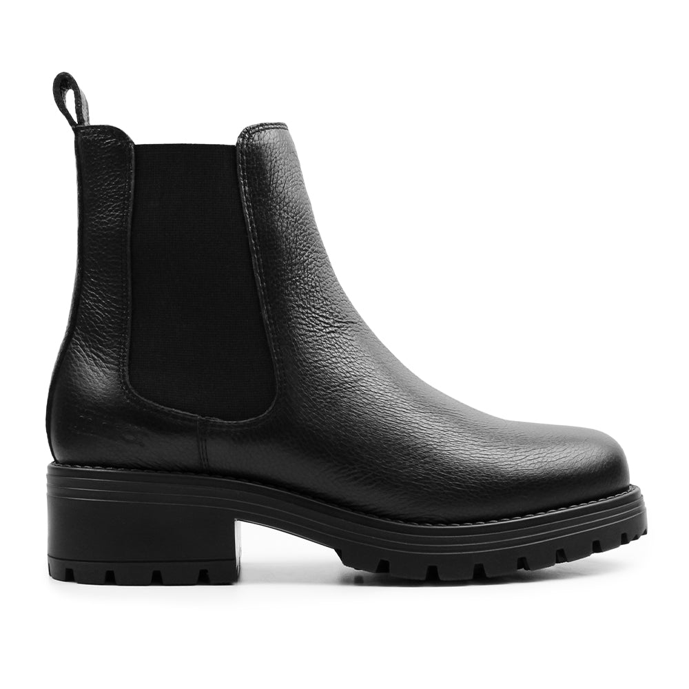 Minfot Cityspike Chelsea Piggsko Zip Skinn Svart