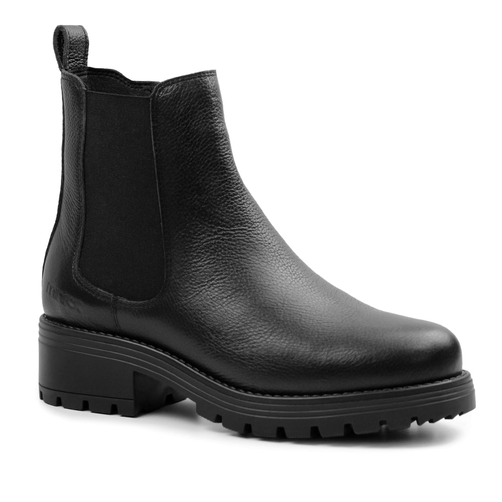 Minfot Cityspike Chelsea Piggsko Zip Skinn Svart