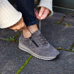 Minfot Cloe Sneaker Glidelås Semsket skinn Taupe